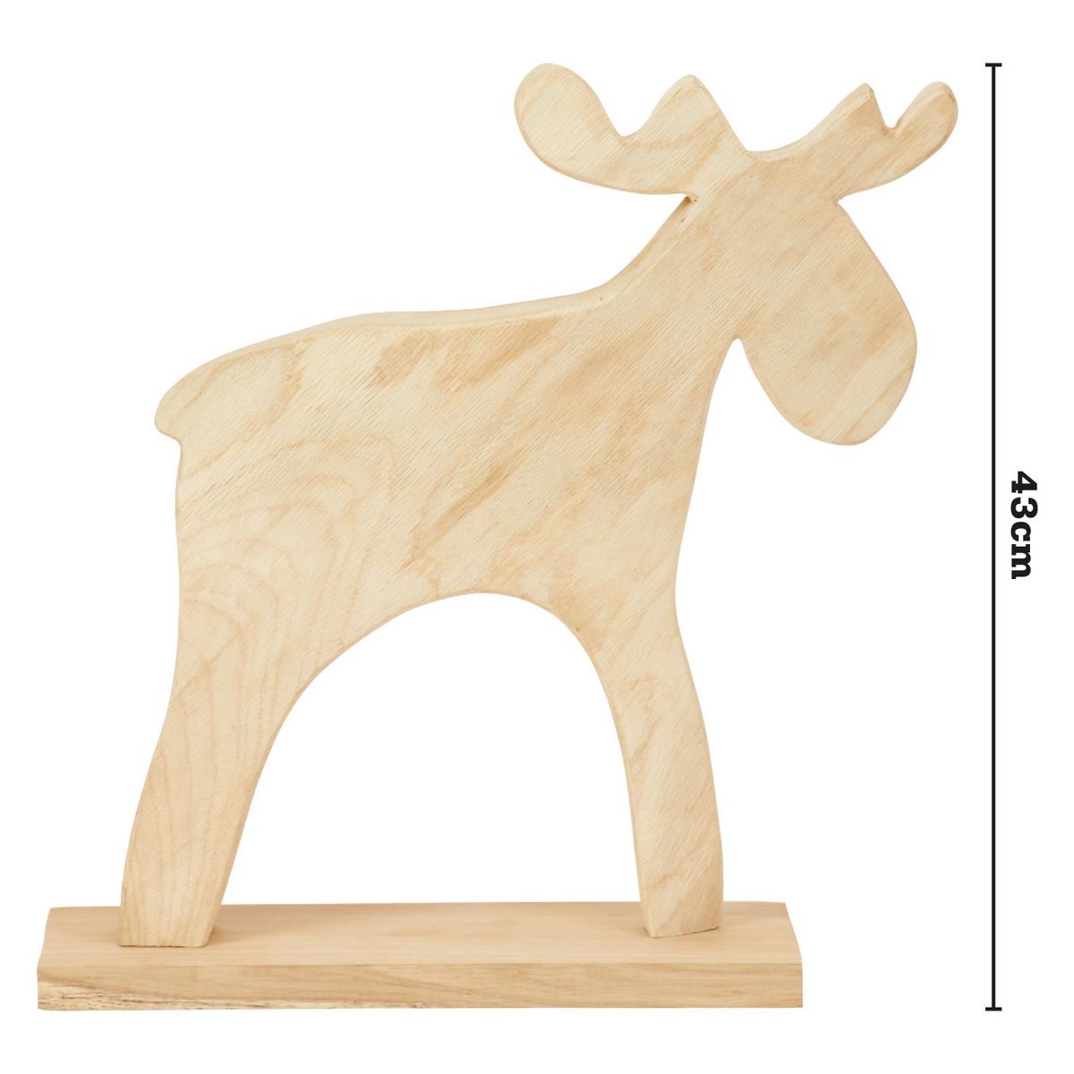 Dekorace Sob FYNN masív výška 43cm - přírodní barvy, Moderní, dřevo (43cm) - Bessagi Home