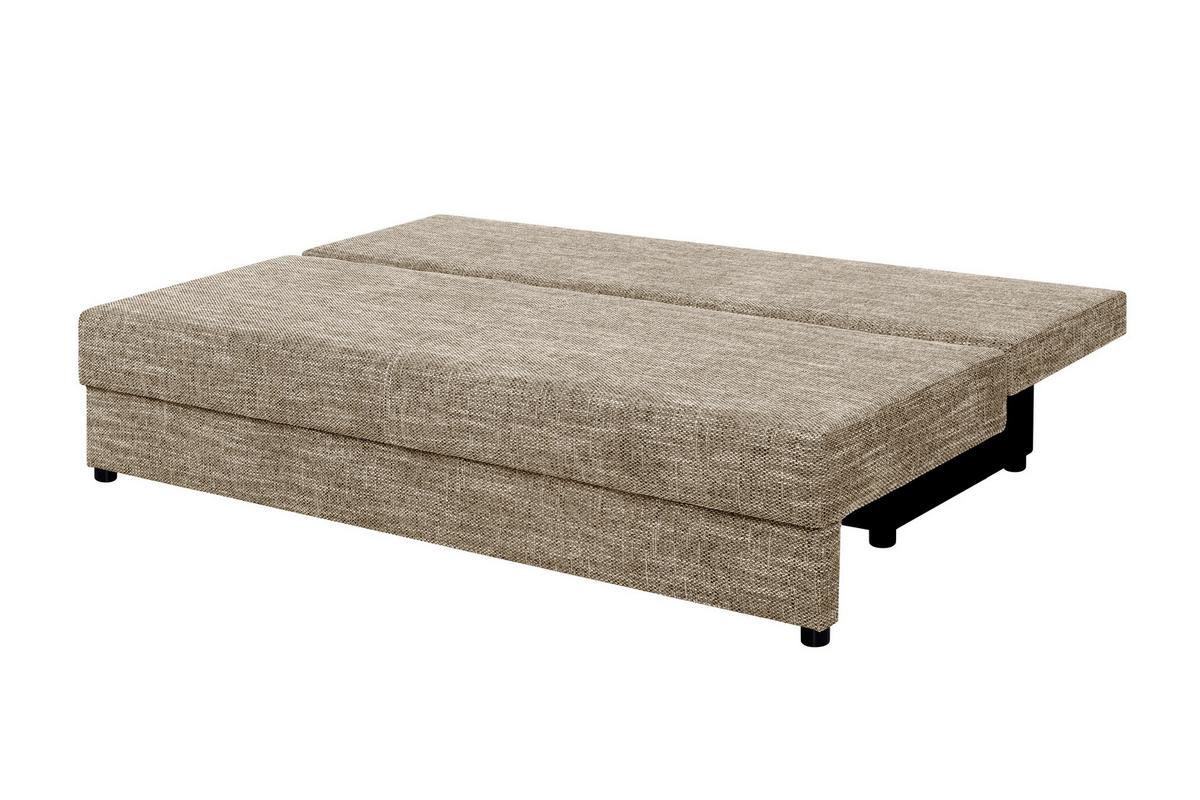 Schlafsofa Mega Cappuccino B: 190 cm - Schwarz/Cappuccino, Design, Holzwerkstoff/Textil (190/80/75cm) - P & B