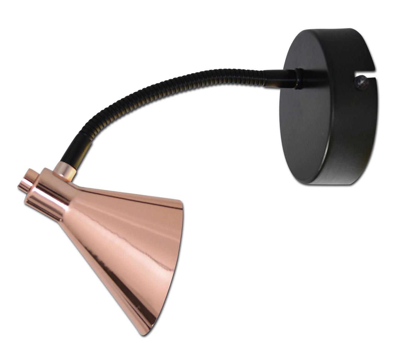 LED-Wandleuchte Copper, 1-Flammig, Kupferfarben - Kupferfarben, Basics, Metall (13.5/23cm) - Näve