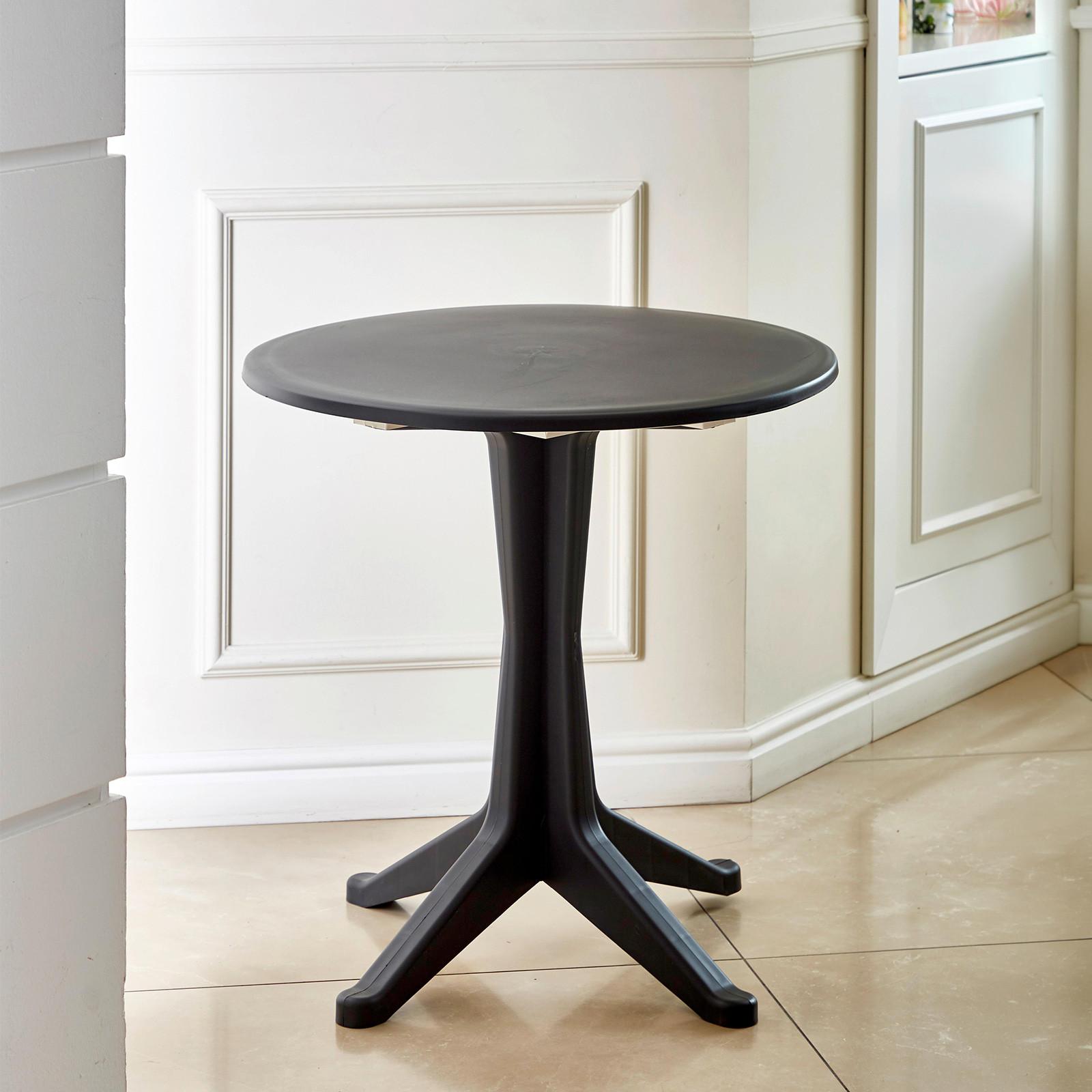 Gartentisch Levante Anthrazit - Anthrazit, MODERN, Kunststoff (70/72cm)