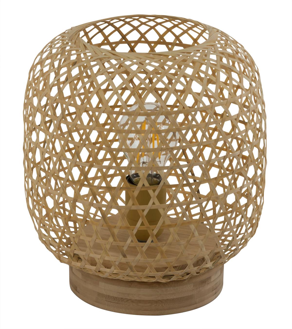 Asztali Lámpa Azra - natúr, Romantik / Landhaus, természetes anyagok (23,5/27cm) - James Wood