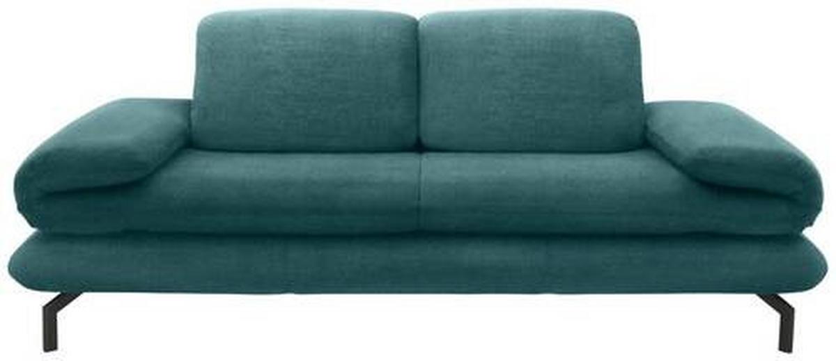2-sitzer-sofa Looks Xiii Petrol - Petrol/Schwarz, Design, Textil (204/83/98cm) - LOOKS by W.Joop