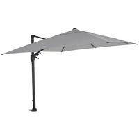 Ampelschirm BxL: 300x300 cm Schutzhülle Anthrazit/Hellgrau - Anthrazit/Hellgrau, MODERN, Textil/Metall (300/300cm) - Siena Garden