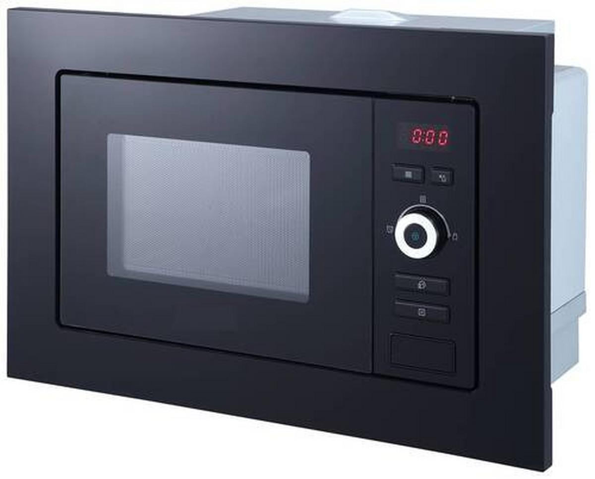 Einbau-mikrowelle Lara B: 59,5 Cm 700 W 5 Stufen - Schwarz, Trend, Glas/Kunststoff (59,5/38,8/32cm) - Respekta