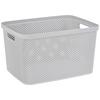 Aufbewahrungskorb Diamond 38,5x28,5 cm Hellgrau - Grau, Basics, Kunststoff (38,5/28,5/22cm) - Luca Bessoni