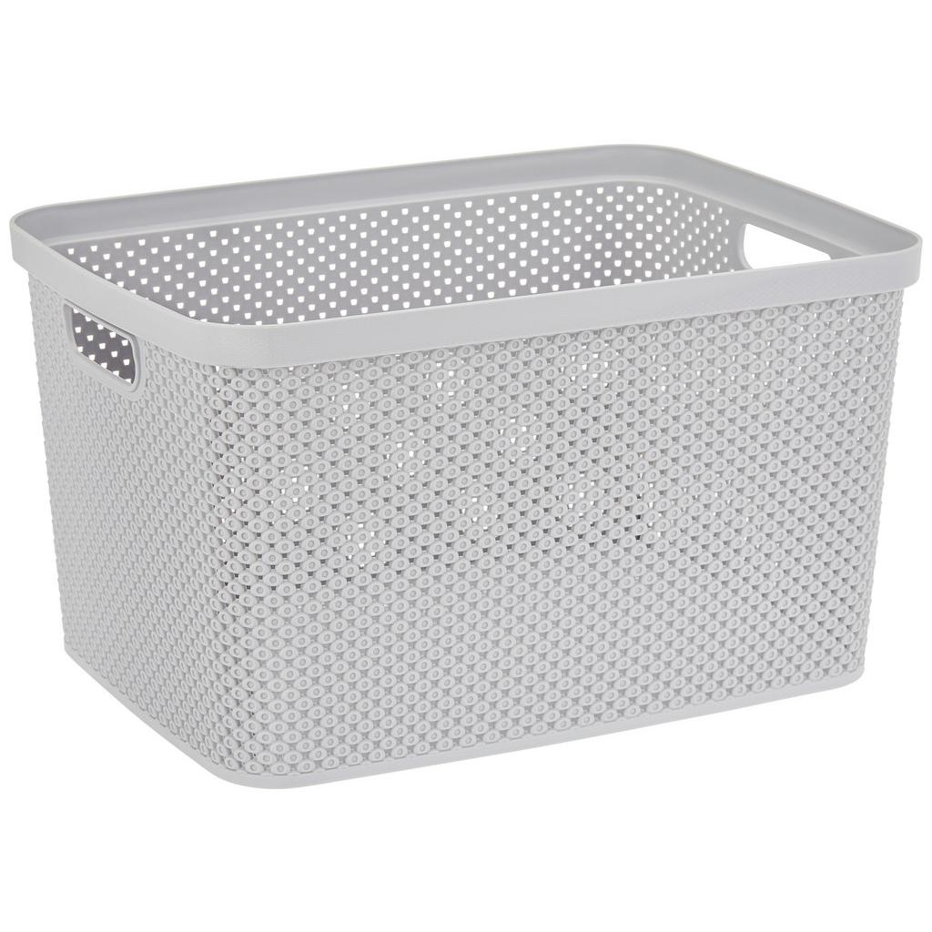 Aufbewahrungskorb Diamond 38,5x28,5 Cm Hellgrau