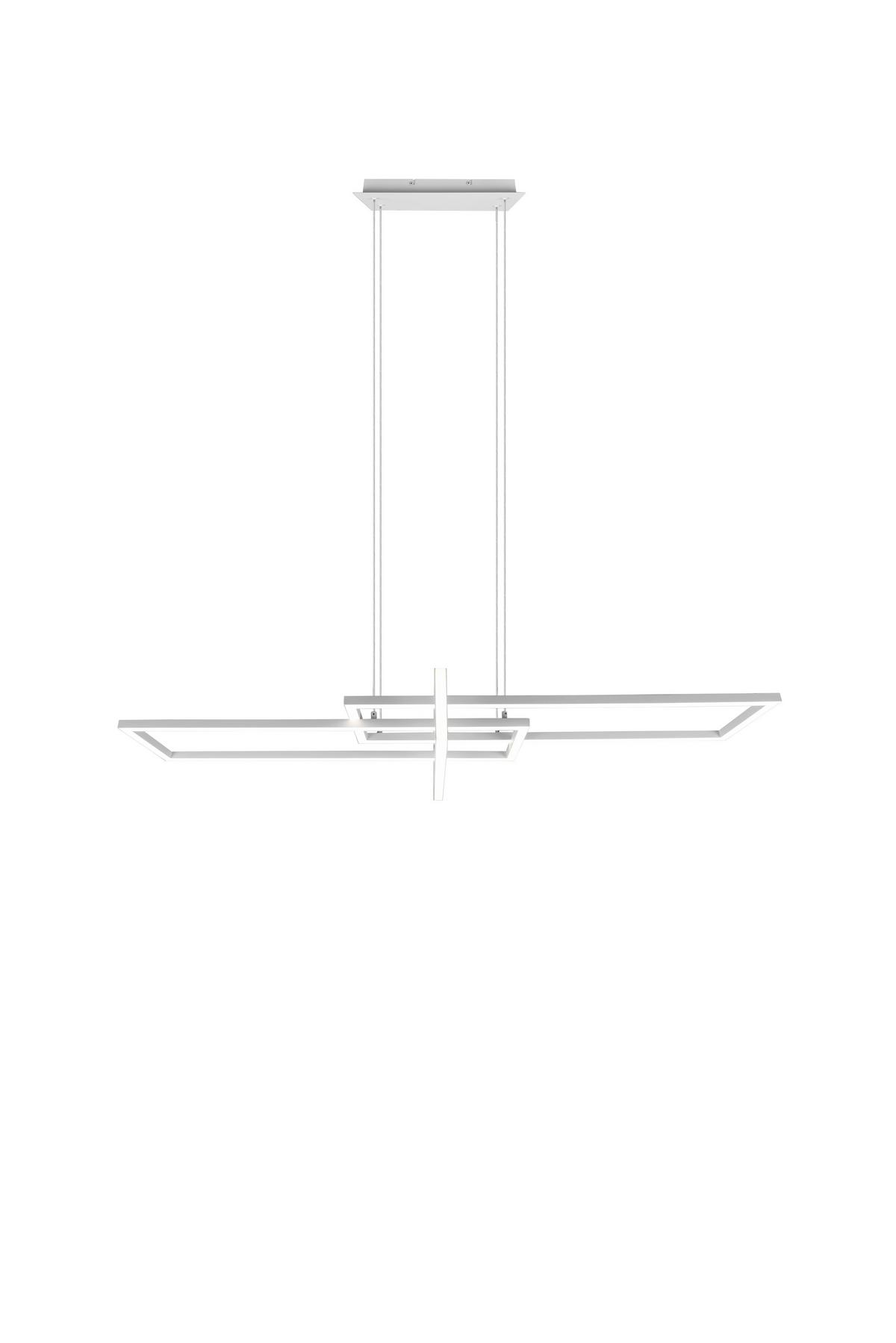 LED-Hängeleuchte Trio H: 150cm 3-Flammig, dimmbar - Weiß, Design, Metall (110/40/150cm) - Trio Leuchten