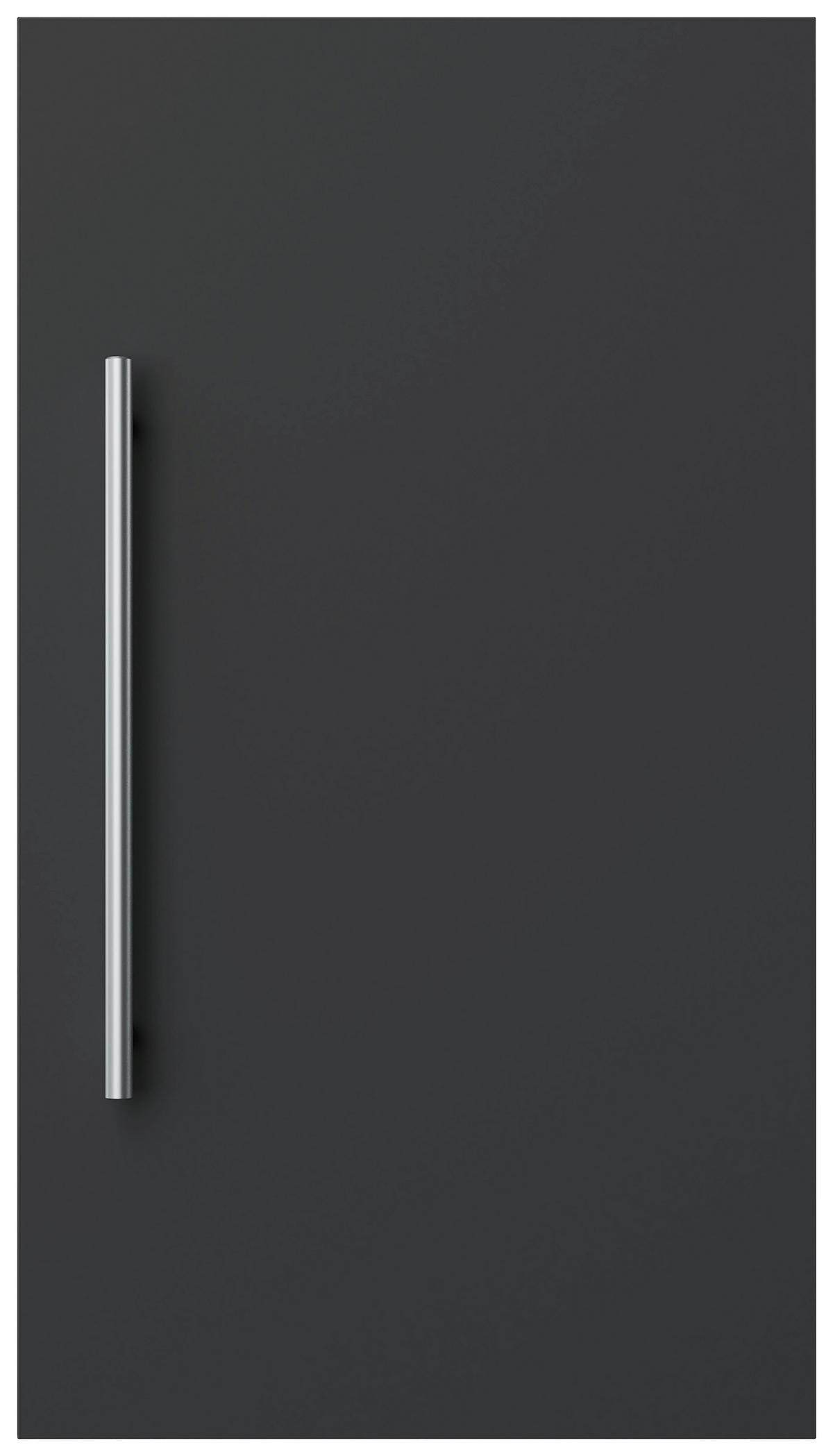 MIDISCHRANK Graphitfarben B: 35cm - Graphitfarben, Basics, Holzwerkstoff (35/62/16,6cm) - MID.YOU