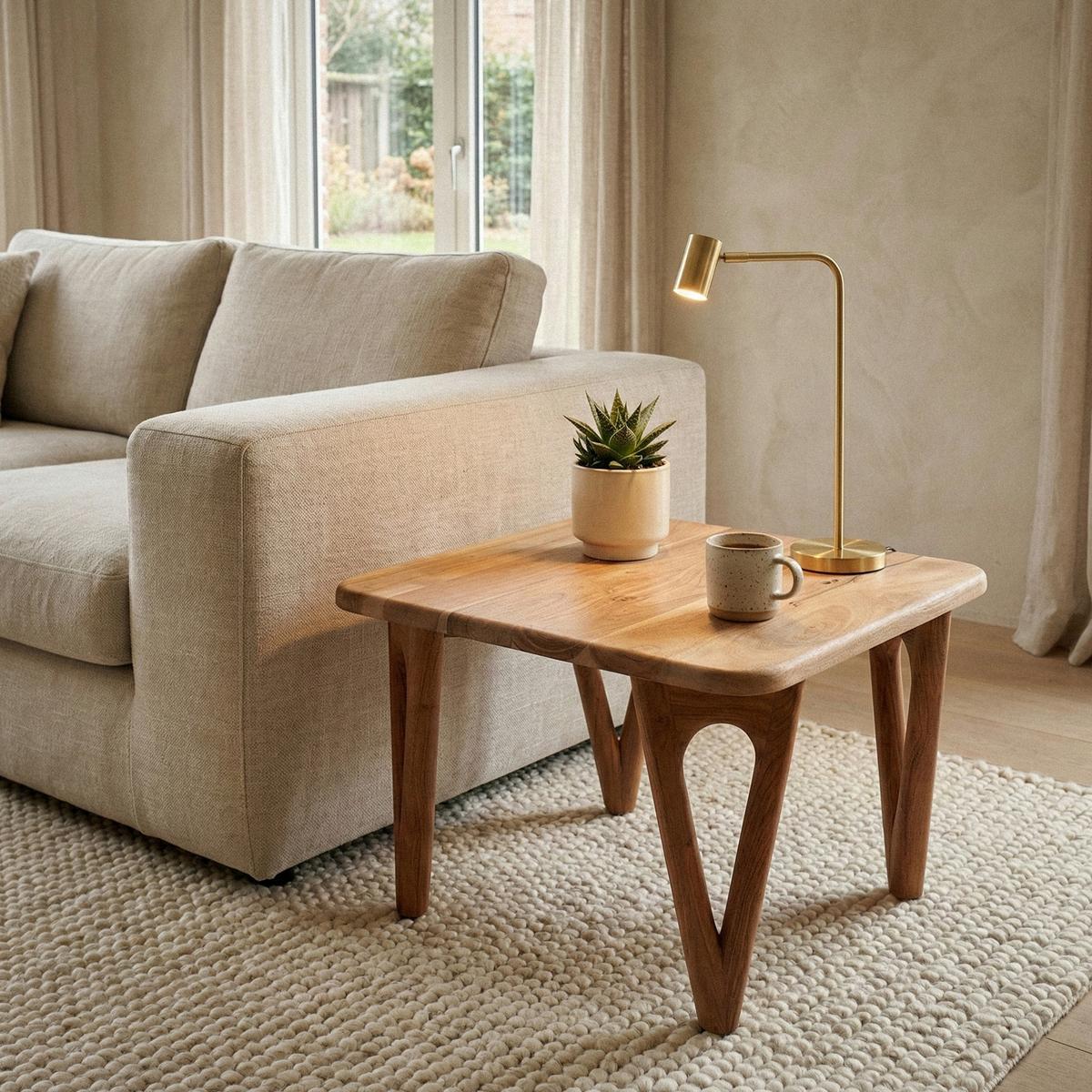 KONFERENČNÍ STOLEK WL7.594 - barvy akácie, Design, dřevo (60/60/40cm) - Livetastic