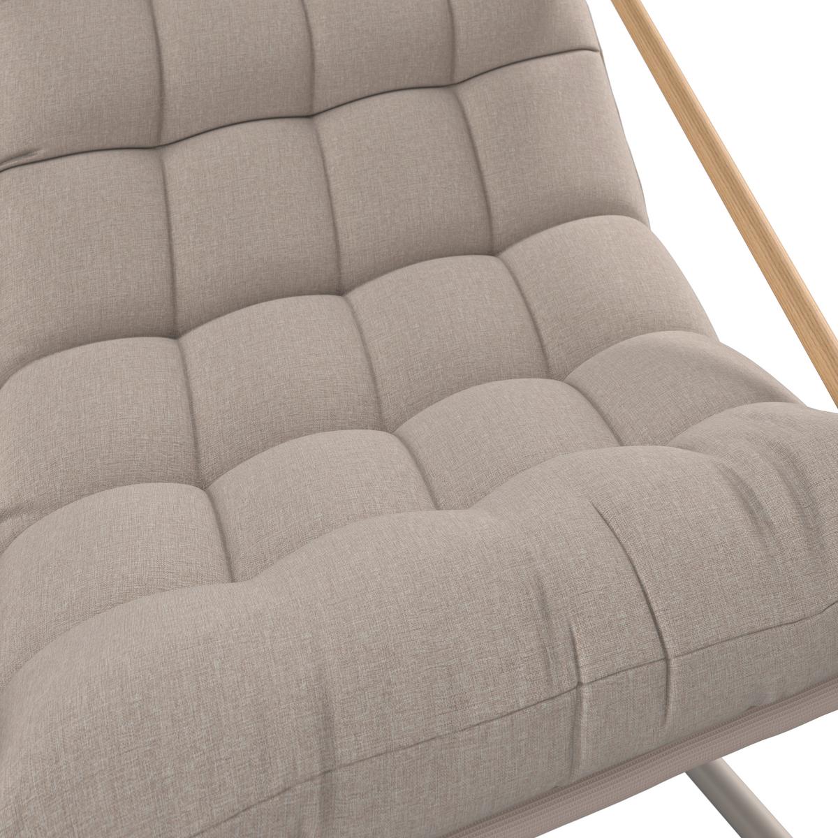 Hollywoodschaukel Bilbao - Dunkelgrau/Beige, MODERN, Textil/Metall (220/151/195cm) - Beldano