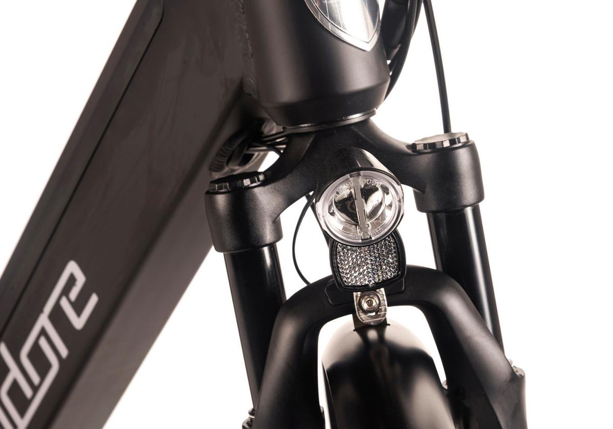 E-citybike 28 Zoll Schwarz - Schwarz, MODERN, Metall (180/70/100cm)