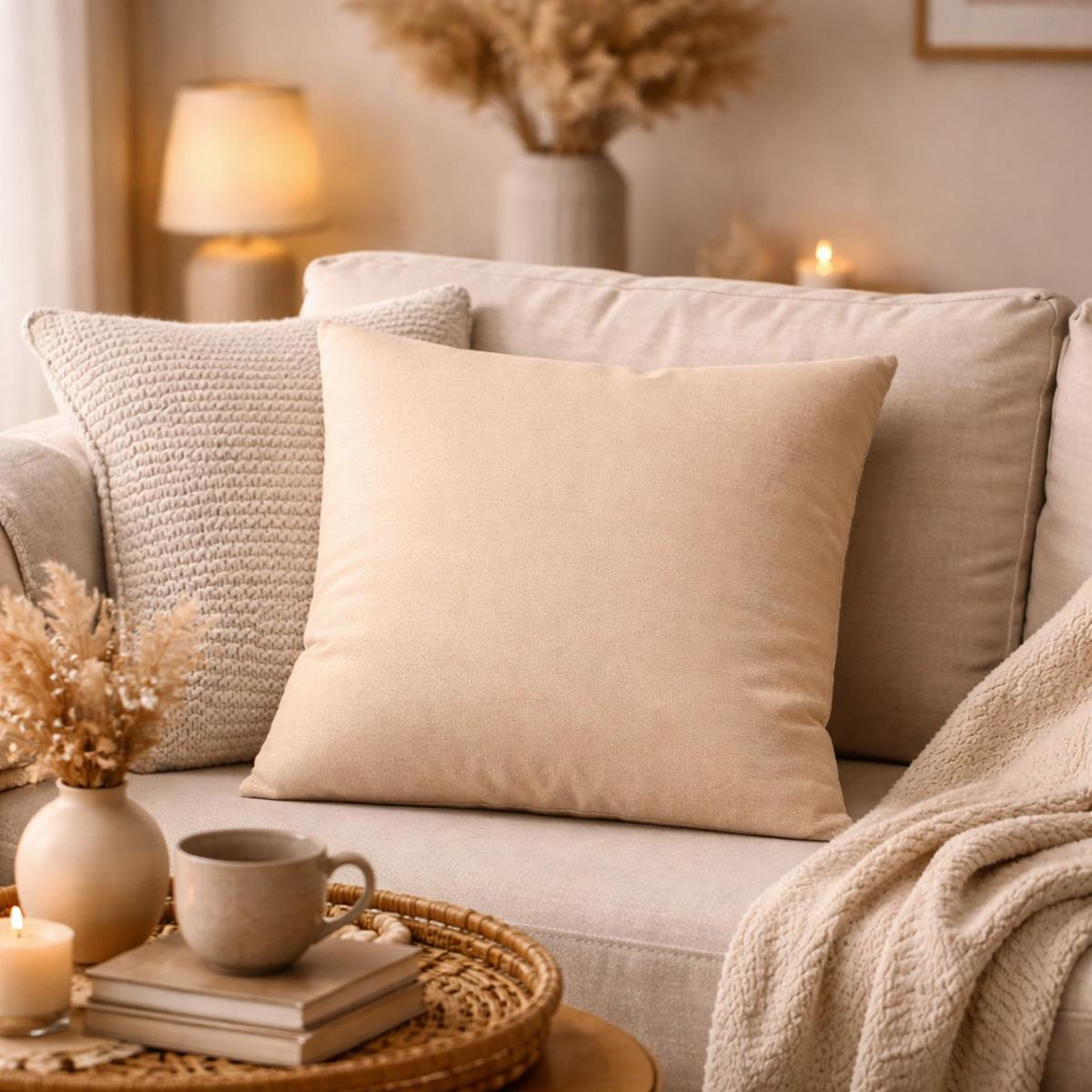 ZIERKISSEN Beige 40x40 cm - Beige, Basics, Textil (40/40cm)