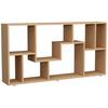 Regal Lanisa Buchefarben Dekor - Silberfarben/Buchefarben, Design, Holzwerkstoff (116/58/20cm) - MID.YOU