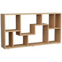 Regal Lanisa Buchefarben Dekor - Silberfarben/Buchefarben, Design, Holzwerkstoff (116/58/20cm) - MID.YOU