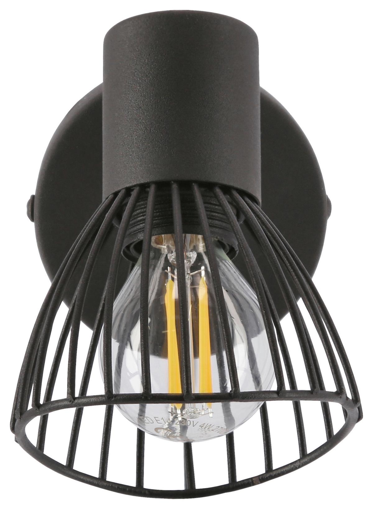 Wandstrahler 91-61881 - Schwarz, Basics, Metall (8/12/12cm)