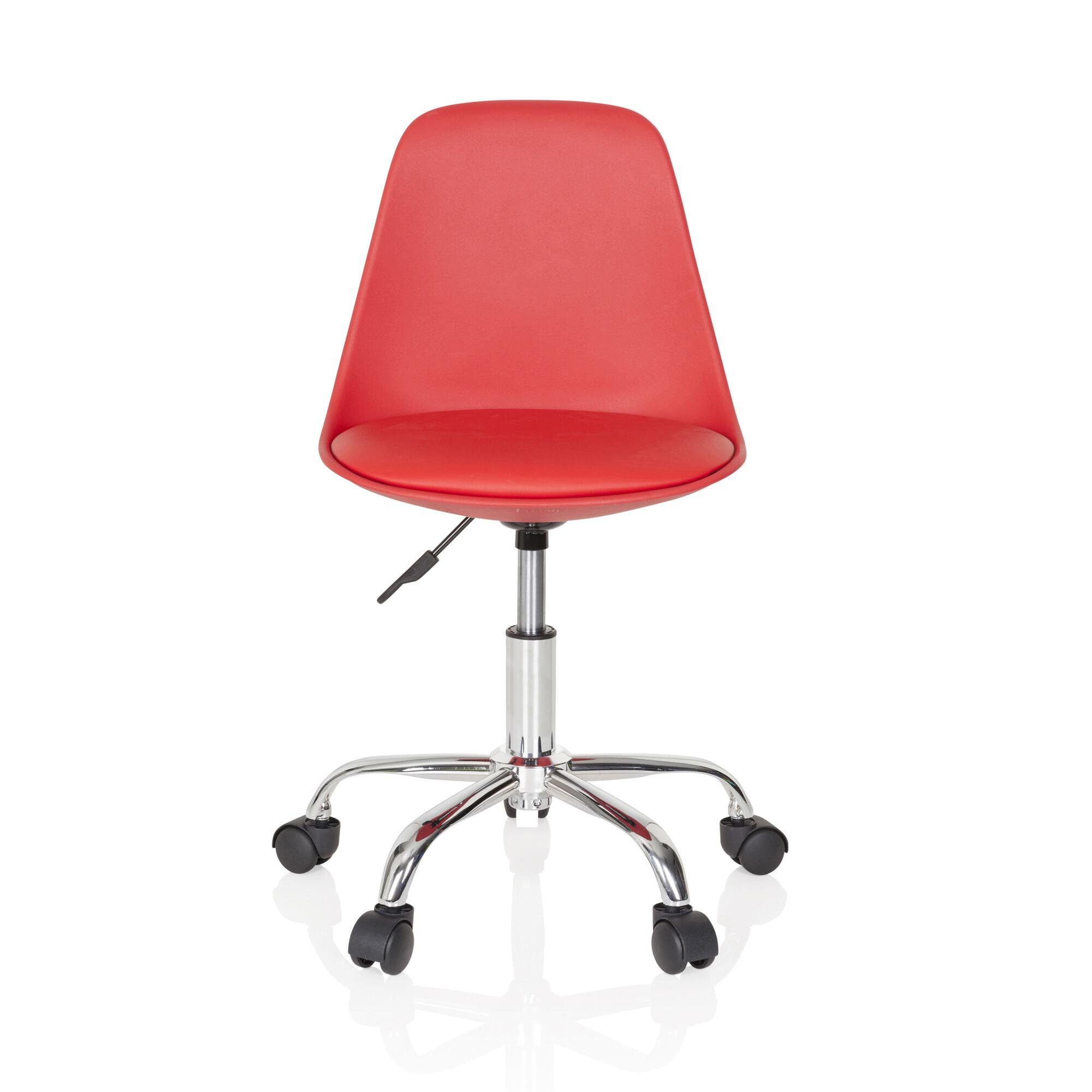 Jugenddrehstuhl Fancy II Rot - Rot, Basics, Kunststoff/Textil (40/72-82/44cm) - MID.YOU
