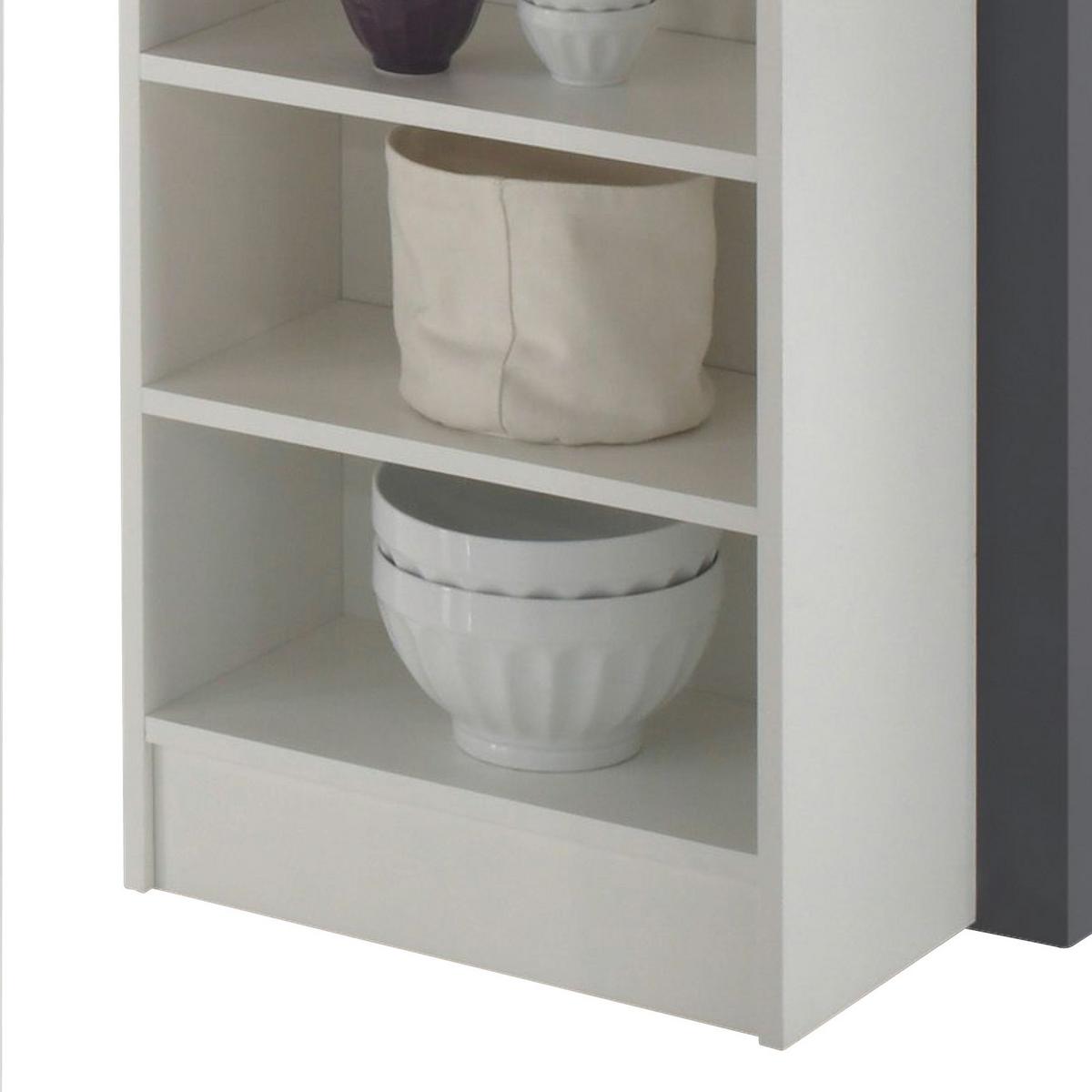 Bartisch Mojito 115x50x103 cm Eiche Dekor/Weiß mit Regal - Eichefarben/Weiß, Design, Holzwerkstoff (115/50/103cm) - MID.YOU