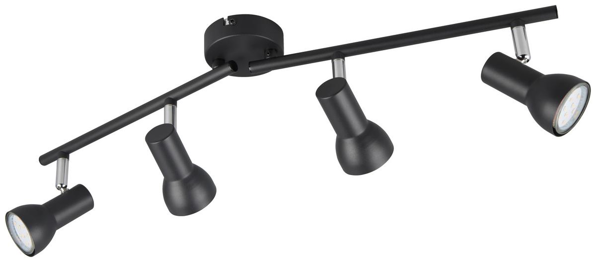 Strahler Liam - Schwarz, MODERN, Metall (60,5/9,5/15,5cm) - Luca Bessoni