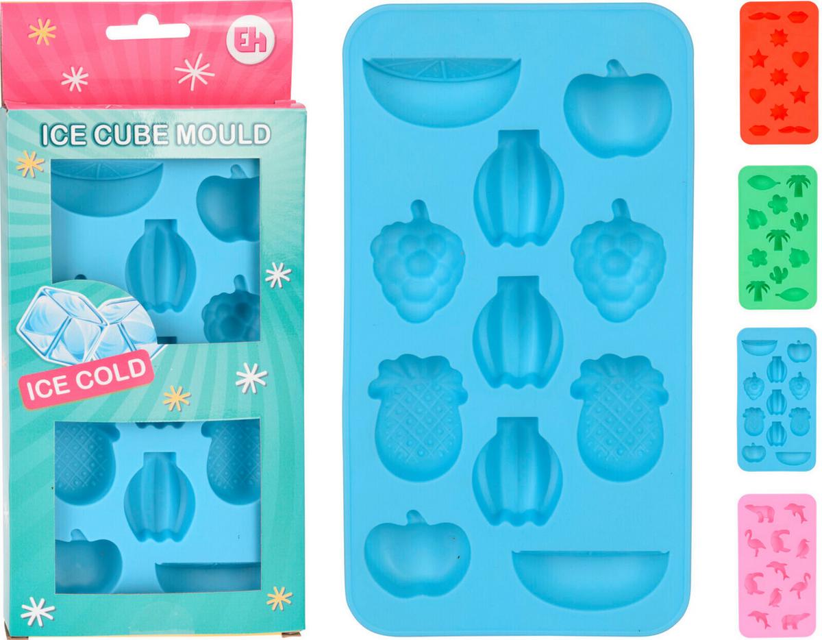 Eiswürfelform Eiswürfelform - Blau/Rot, Basics, Kunststoff (19,8/10,9cm)