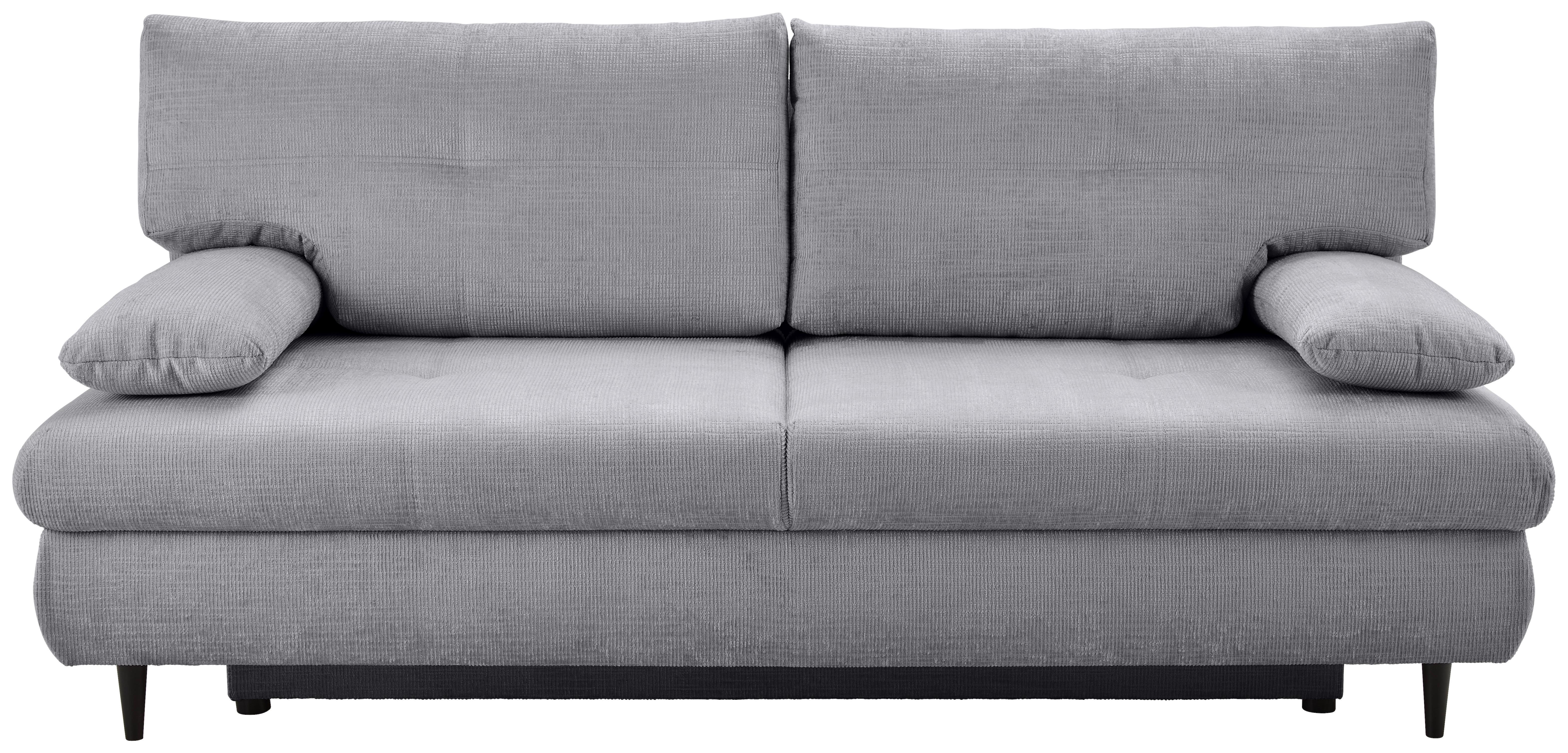 SCHLAFSOFA VIRGO - Dunkelgrau/Schwarz, KONVENTIONELL, Textil (212/97/105cm) - MID.YOU
