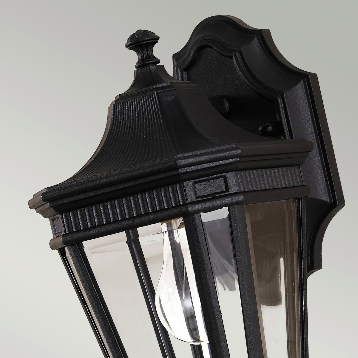 Außenwandleuchte Fe-Cotsln2-S-Bk - Schwarz, KONVENTIONELL, Glas/Metall (16.5/29.2 /19.7cm) - Elstead Lighting