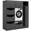 Hauswirtschaftsraum Free Anthrazit B: 176cm - Anthrazit, Basics, Holzwerkstoff (176/195/68cm) - MID.YOU