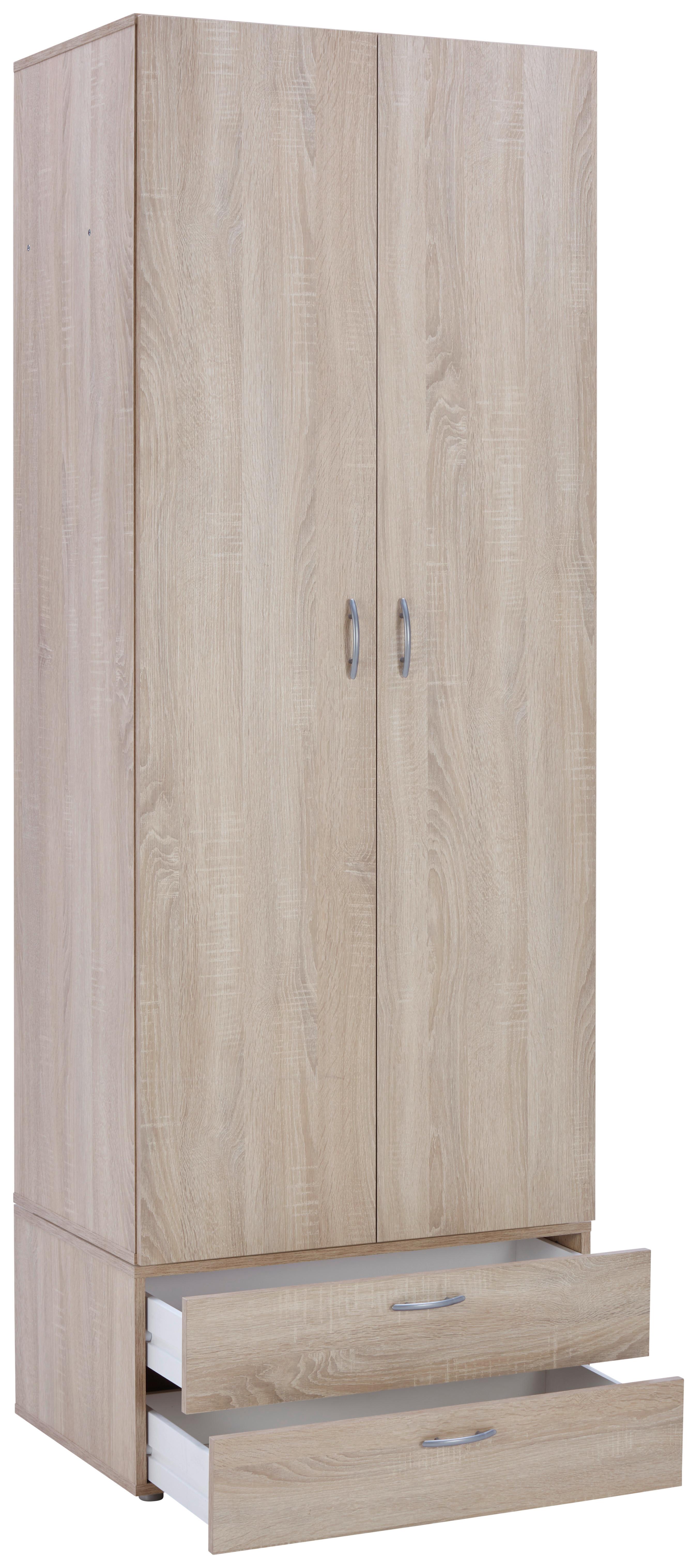 Schubladenbox Basic Sonoma Eiche Dekor 2 Laden - Sonoma Eiche, KONVENTIONELL, Holzwerkstoff (74/35/51,5cm)