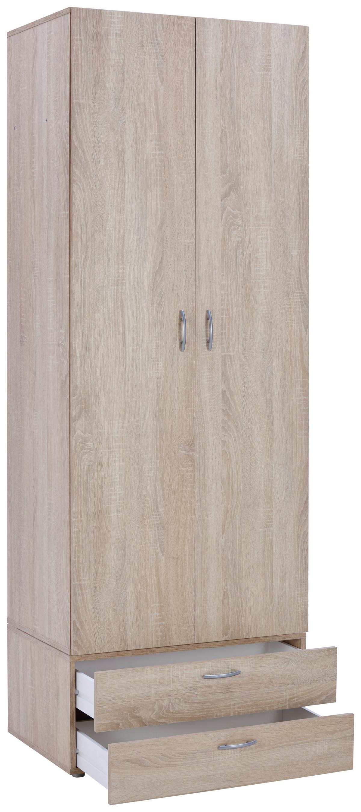 Schubladenbox Basic Sonoma Eiche Dekor 2 Laden - Sonoma Eiche, KONVENTIONELL, Holzwerkstoff (74/35/51,5cm)