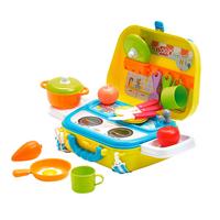 Kinderspielset im Koffer ab 3 Jahren, versch. Modelle - Blau/Gelb, Basics, Kunststoff (25/19/10cm)