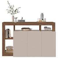 Sideboard Hamburg Eiche Dekor, Kaschmir B: 146cm - Kaschmir/Eichefarben, MODERN, Holzwerkstoff (146/93/42cm)