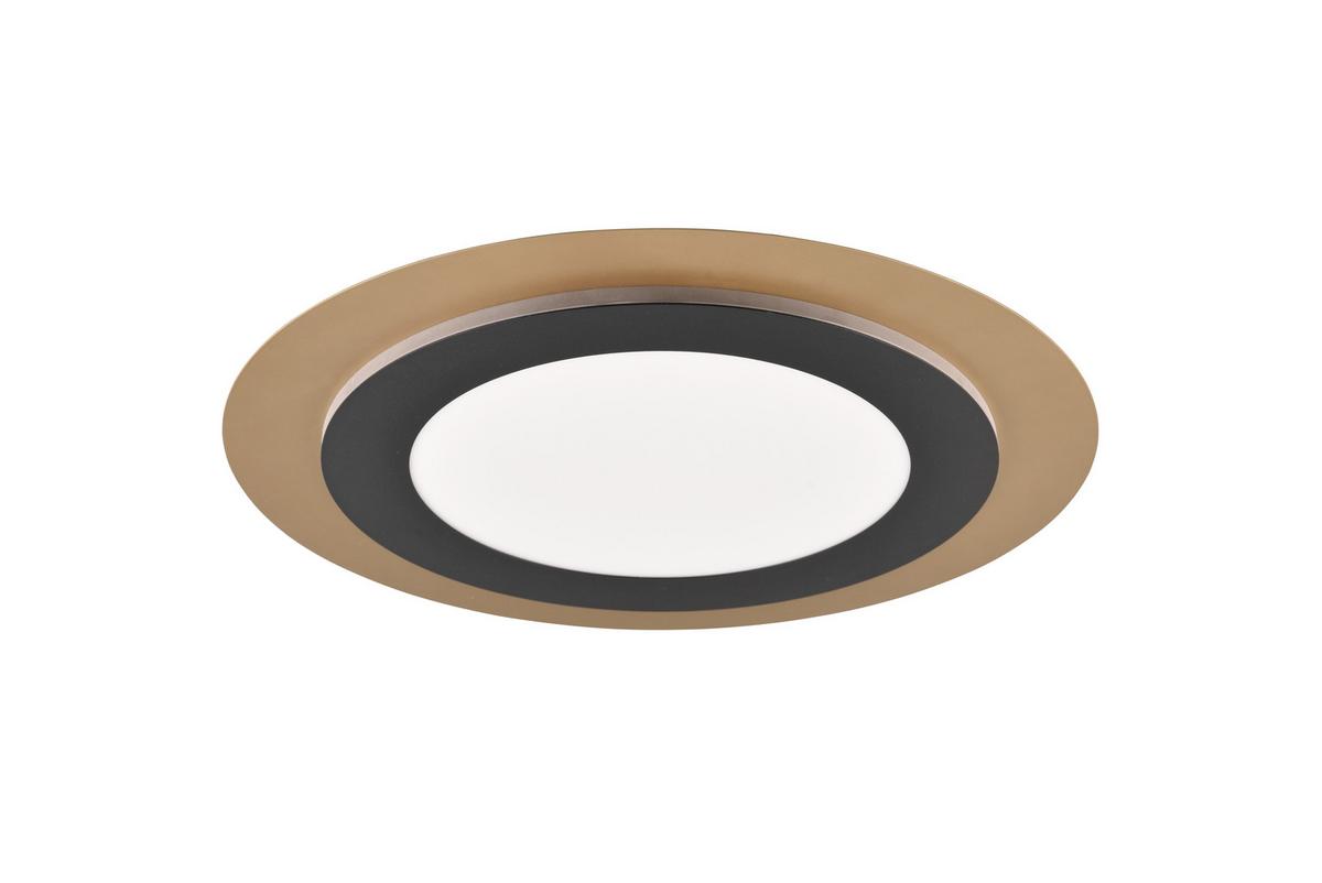 LED-Deckenleuchte 641519280 Morgan - Goldfarben/Schwarz, Basics, Metall (45/4,2cm) - Trio Leuchten