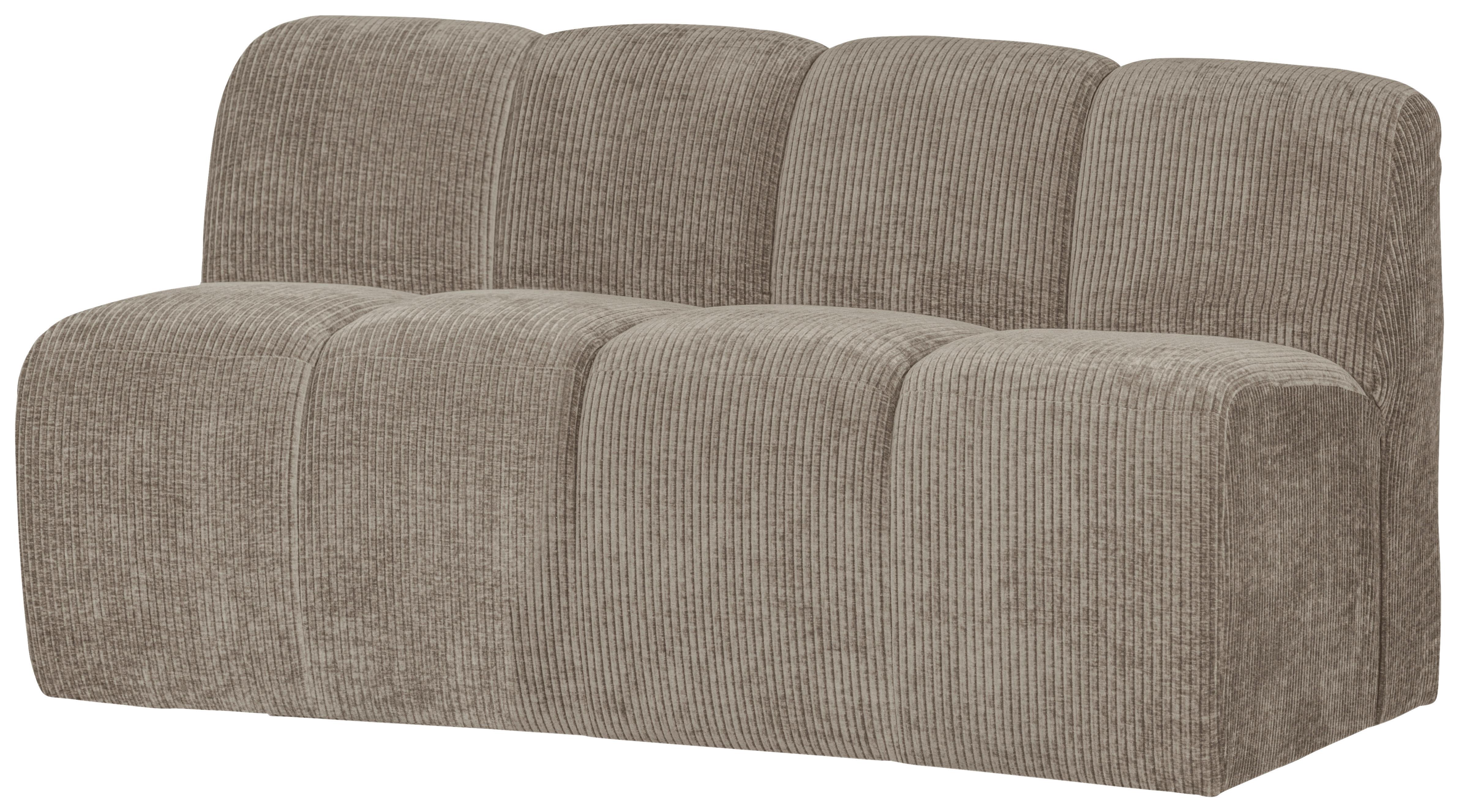 Sitzbank Mojo Sandfarben B: 164cm - Sandfarben/Schwarz, MODERN, Textil (164/83/73cm) - Livetastic