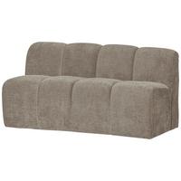 Sitzbank Mojo Sandfarben B: 164cm - Sandfarben/Schwarz, MODERN, Textil (164/83/73cm) - Livetastic