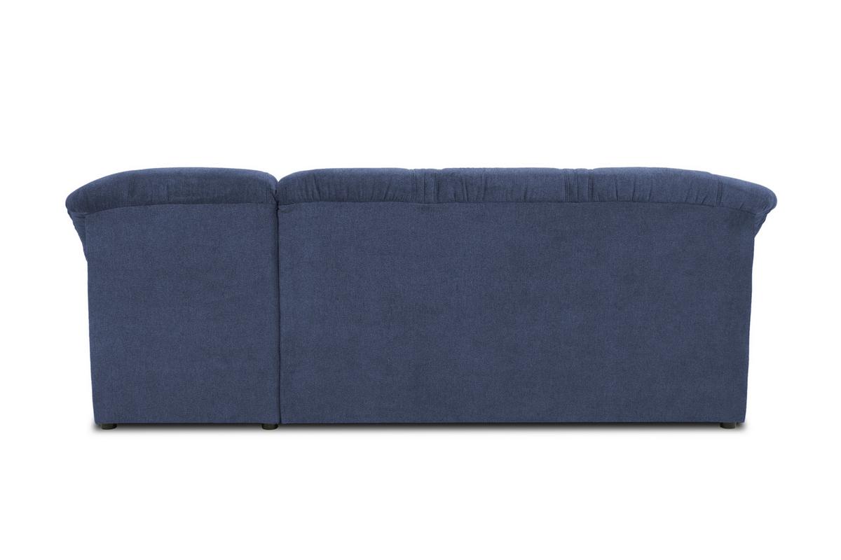 Ecksofa mit Schlaffunktion Sarafina Dunkelblau 232x146 cm - Schwarz/Dunkelblau, KONVENTIONELL, Textil (232/146cm) - MID.YOU