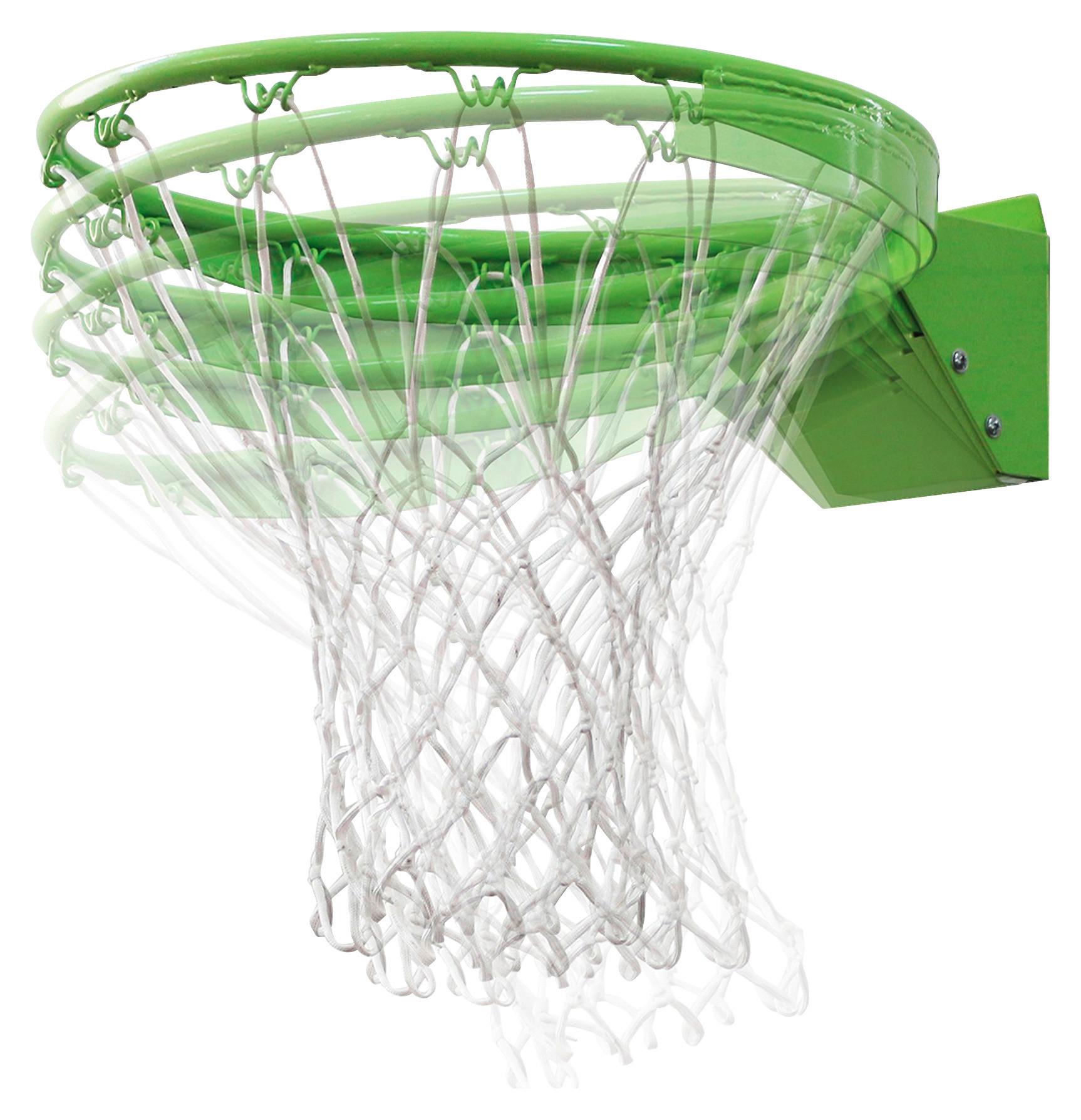 Basketballkorb Exit Basketball-Dunkring mit Netz - Weiß/Grün, KONVENTIONELL, Metall (45/1.75cm) - EXIT Toys