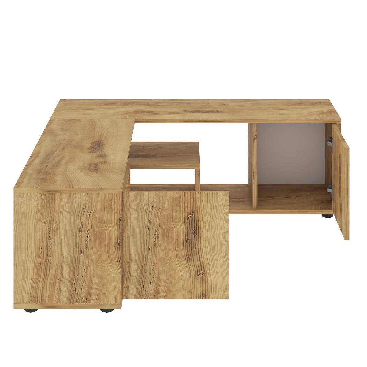 Lowboard Rosa Nussbaumfarben B: 125 Cm - Nussbaumfarben, Design, Holzwerkstoff (125/40/120cm) - Livetastic