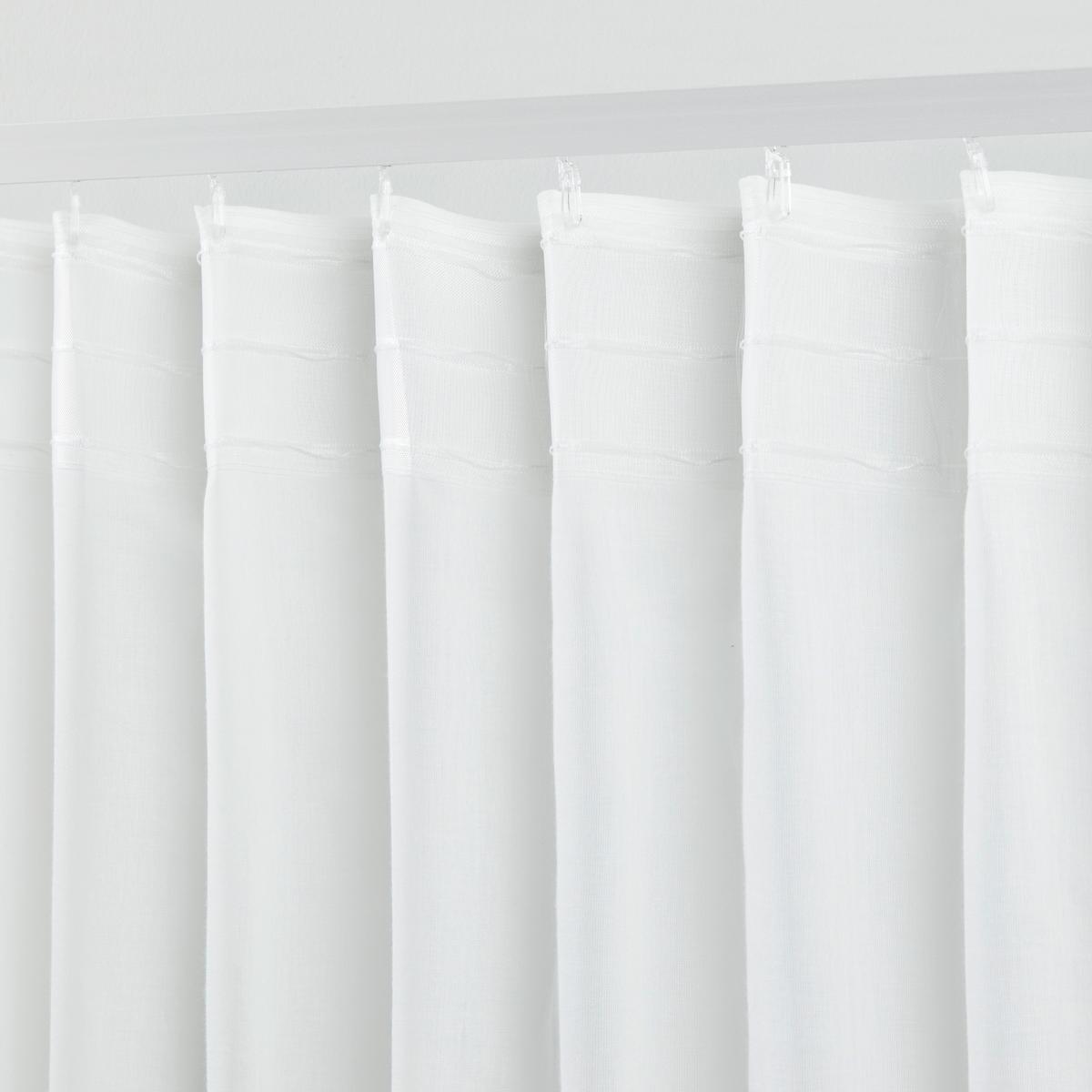 HOTOVÝ ZÁVĚS Bio-Luise, 2ks, 140/267cm - bílá, Natur, textil (140/267cm) - ecoTree