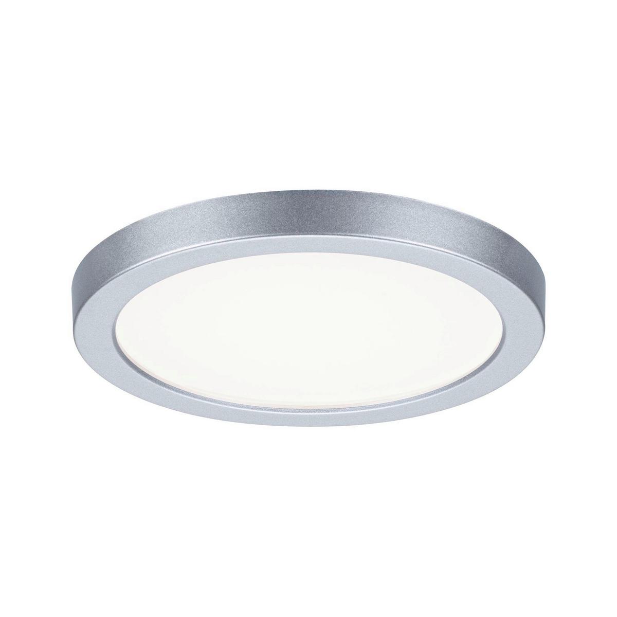 Led-paneel Ø 11,8 Cm Rund - Chromfarben, Design, Kunststoff (11,8/1,2cm) - Paulmann