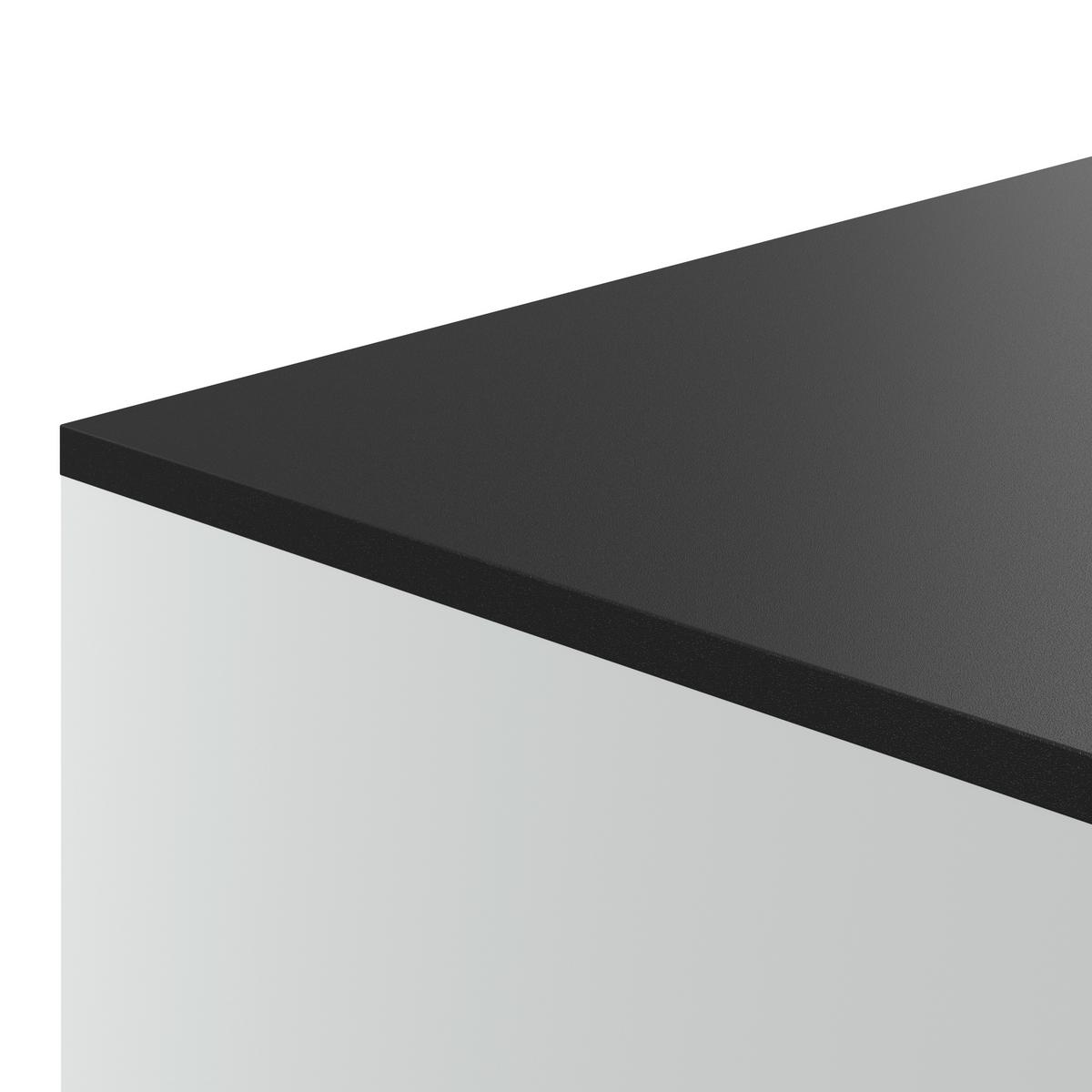 Lowboard Unit In Anthrazit/Weißmit 1 Lade - Anthrazit/Anthrazit Hochglanz, MODERN, Holzwerkstoff (91/61/42cm) - Ondega