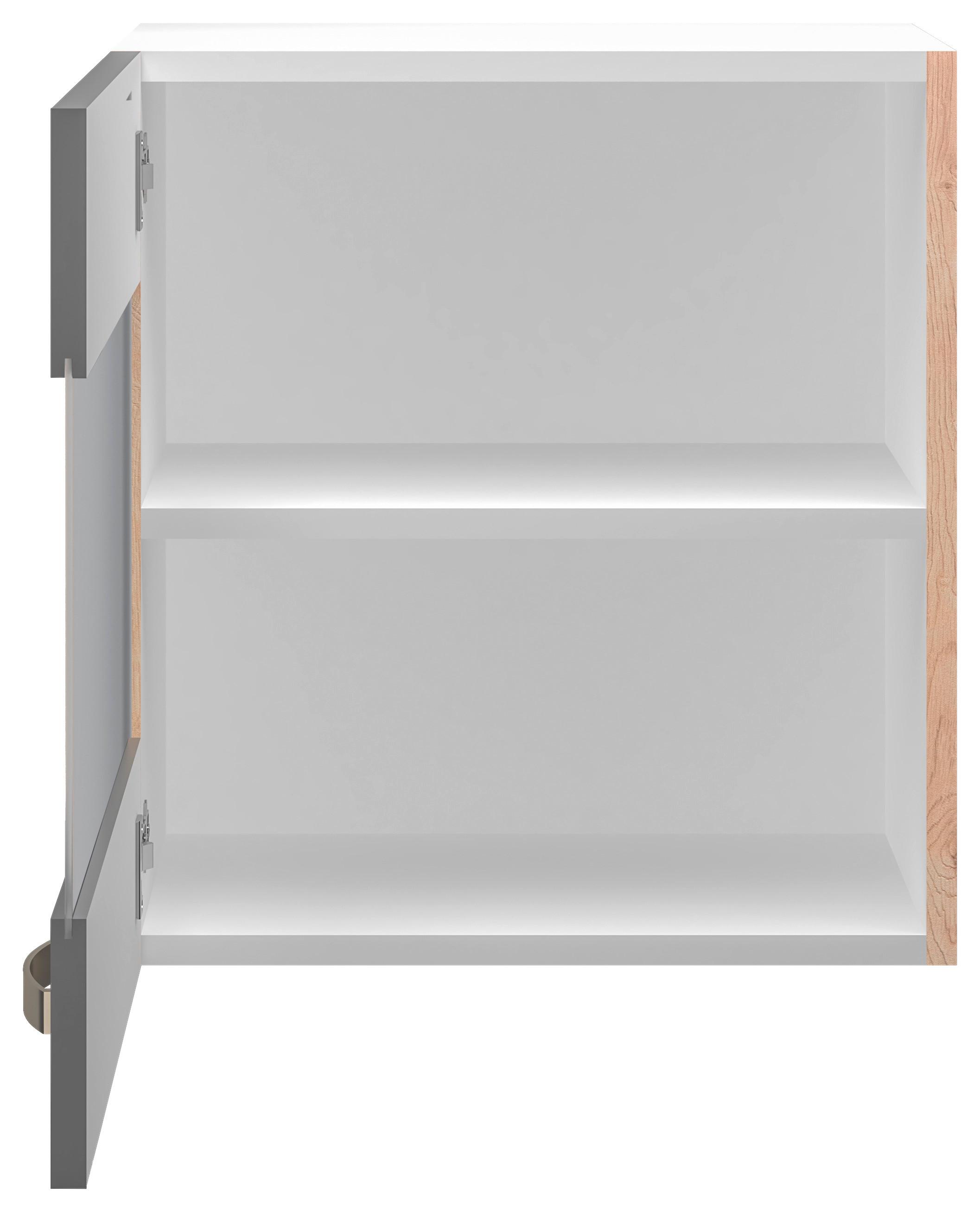 Hängeschrank Shadow B: 50cm Basaltgrau + Glas