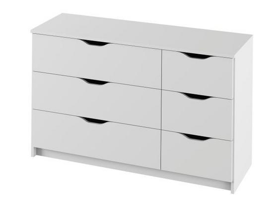 Komoda Adriana 3 Biela - biela, Moderný, kompozitné drevo (116/71/40cm) Komoda Adriana 3 Biela - biela, Moderný, kompozitné drevo (116/71/40cm)