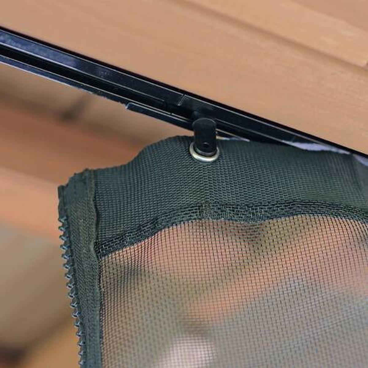 Mückennetz Moskitonetz Devon 12x14 - Schwarz, Basics, Kunststoff (392/331cm)