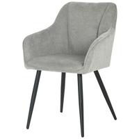 ŽIDLE S PODRUČKAMI CARO - šedá/černá, Konvenční, kov/dřevo (55/82/61cm) - Nedis SmartLife