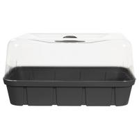 Anzuchtbeet Kunststoff 6 L 38x19x25 Cm - Anthrazit, Basics, Kunststoff (38/19/25cm)