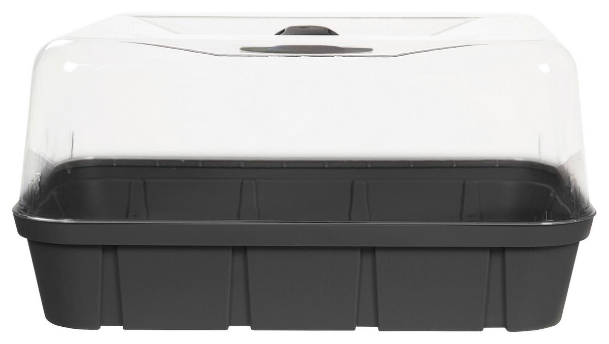 Anzuchtbeet Kunststoff 6 L 38x19x25 Cm - Anthrazit, Basics, Kunststoff (38/19/25cm)
