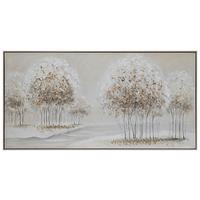 Obraz na plátne 122/62cm - prírodná farba/béžová, Modern, drevo/textil (122/62/4,5cm) - Mömax