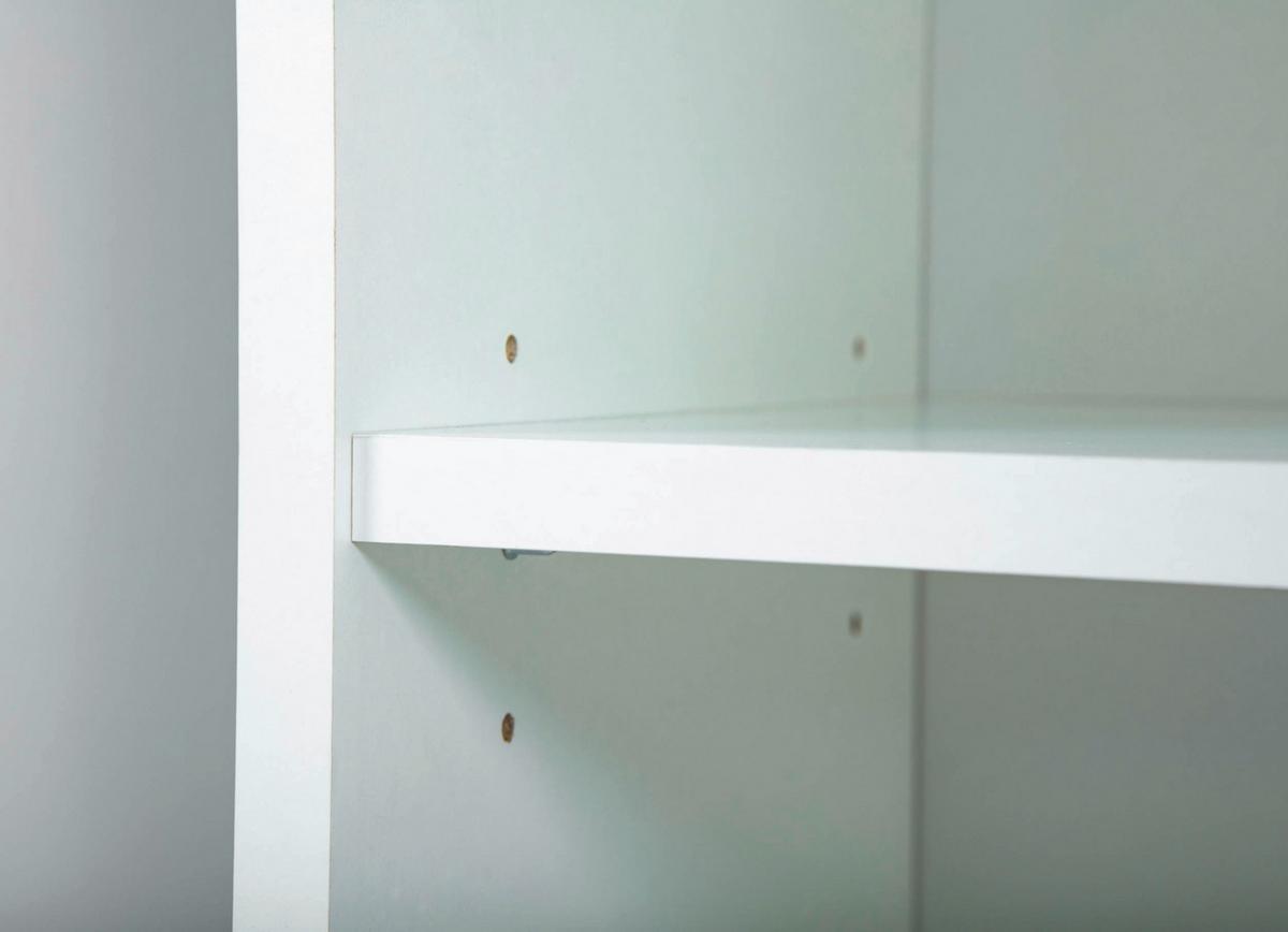 Mehrzweckschrank Arcconati Hhs Weiss Holz Dekor BxH 34x189cm - Weiß, Basics, Holzwerkstoff (70/34/189cm) - MID.YOU