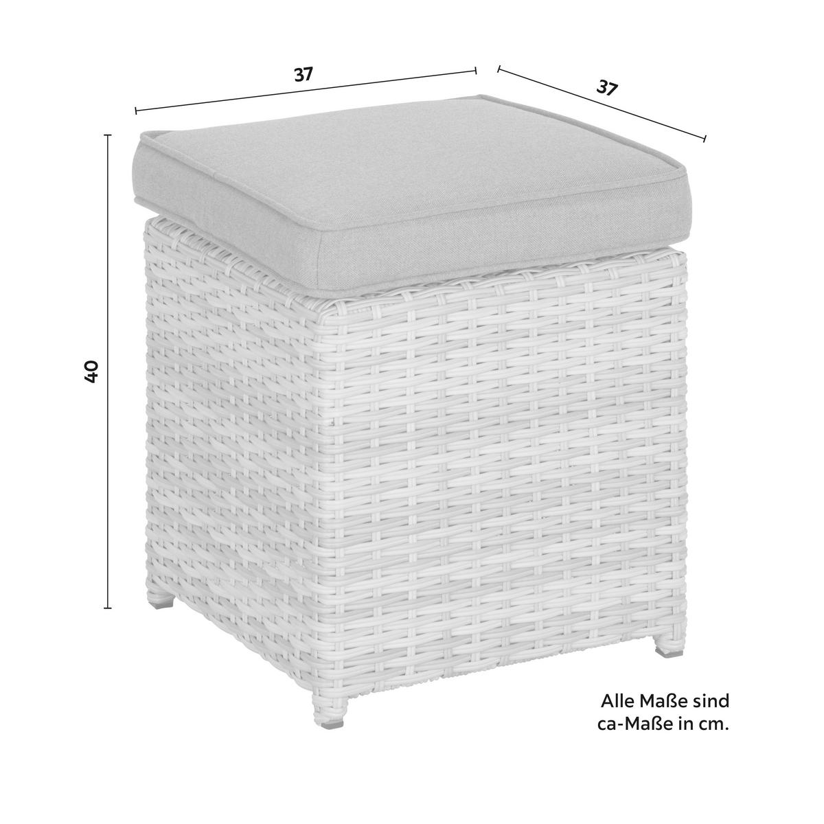 TERASOVÁ SEDACÍ SOUPRAVA NELA 2 - šedá/světle šedá, Moderní, kov/textil - Modern Living