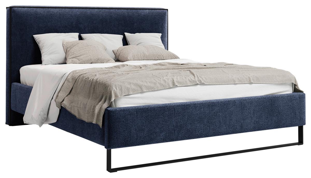 Polsterbett Winter Anthrazit Lf: 180x200 Cm - Anthrazit/Schwarz, MODERN, Holz/Holzwerkstoff (180/200cm) - MID.YOU