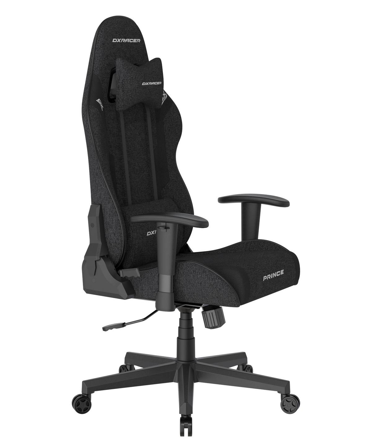 Gamingstuhl Prince Schwarz B: 70cm - Schwarz/Weiß, KONVENTIONELL, Kunststoff/Textil (70/132/70cm) - Dxracer